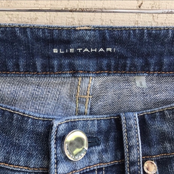 Elie Tahari Adena Straight Jean. - Picture 6 of 8